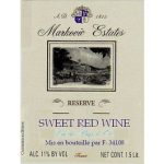 Markovic Estates Sweet Red Reserve Label Adel