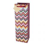 True Boho Brights Chevron Wine Gift Bag